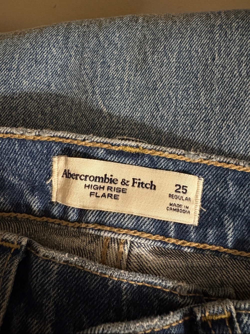 Abercrombie & Fitch Women's Medium Blue Flare Jeans - Picture 2 of 2